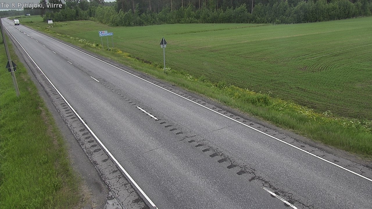 Kelikamerat Kuva Tie 8 Pyhäjoki, Viirre, Pyhäjoki, Pohjois-Pohjanmaa