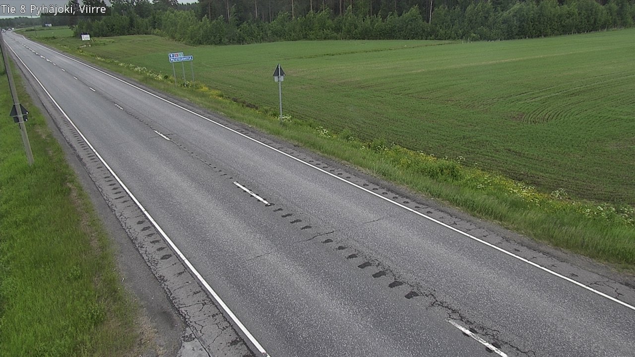 Kelikamerat Kuva Tie 8 Pyhäjoki, Viirre, Pyhäjoki, Pohjois-Pohjanmaa