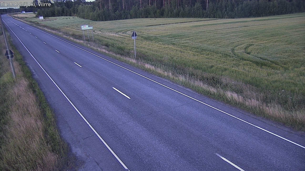 Kelikamerat Kuva Tie 8 Pyhäjoki, Viirre, Pyhäjoki, Pohjois-Pohjanmaa