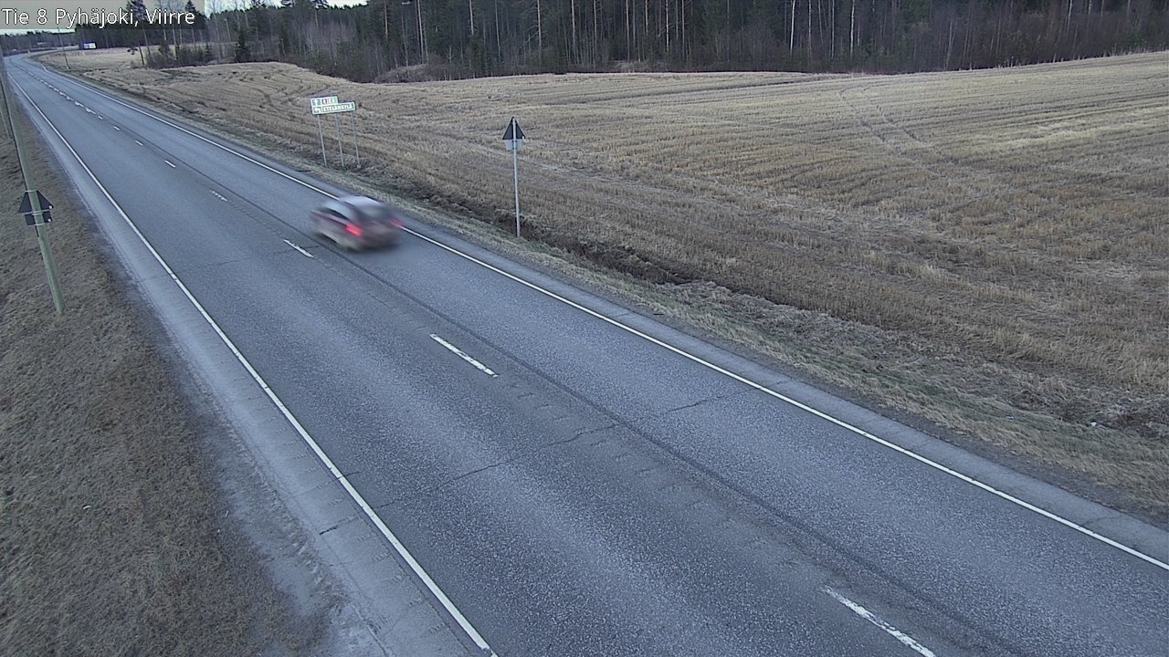 Weather Camera Image Väg 8 Pyhäjoki, Viirre, Pyhäjoki, Pohjois-Pohjanmaa
