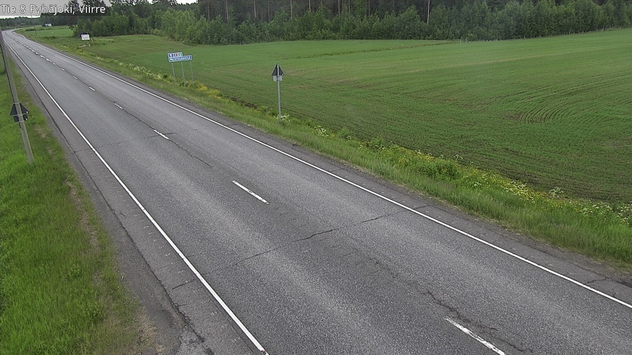 Kelikamerat Kuva Tie 8 Pyhäjoki, Viirre, Pyhäjoki, Pohjois-Pohjanmaa