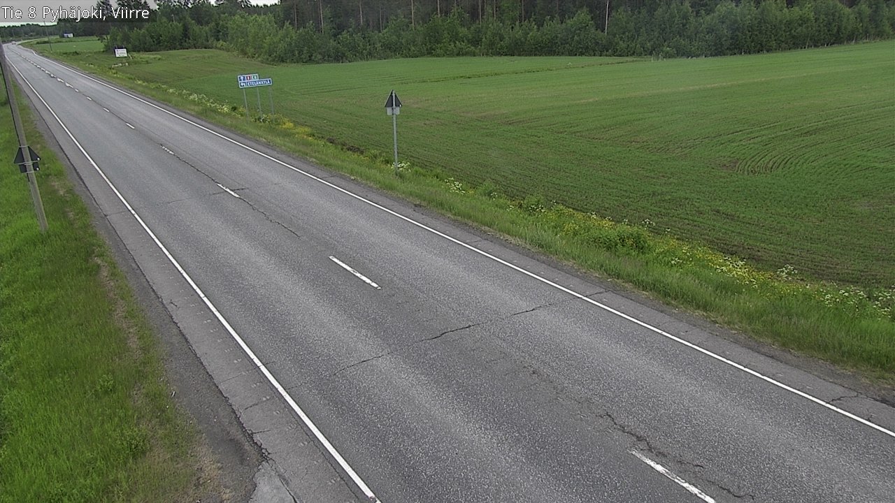 Kelikamerat Kuva Tie 8 Pyhäjoki, Viirre, Pyhäjoki, Pohjois-Pohjanmaa