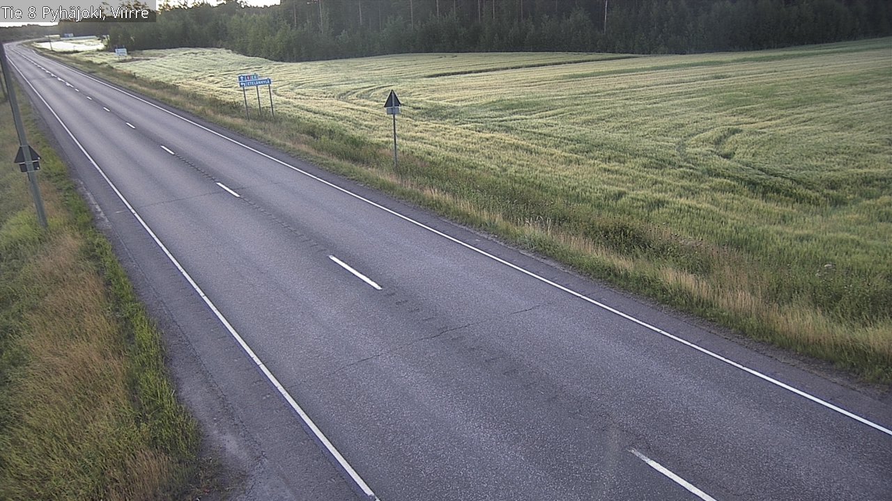 Kelikamerat Kuva Tie 8 Pyhäjoki, Viirre, Pyhäjoki, Pohjois-Pohjanmaa