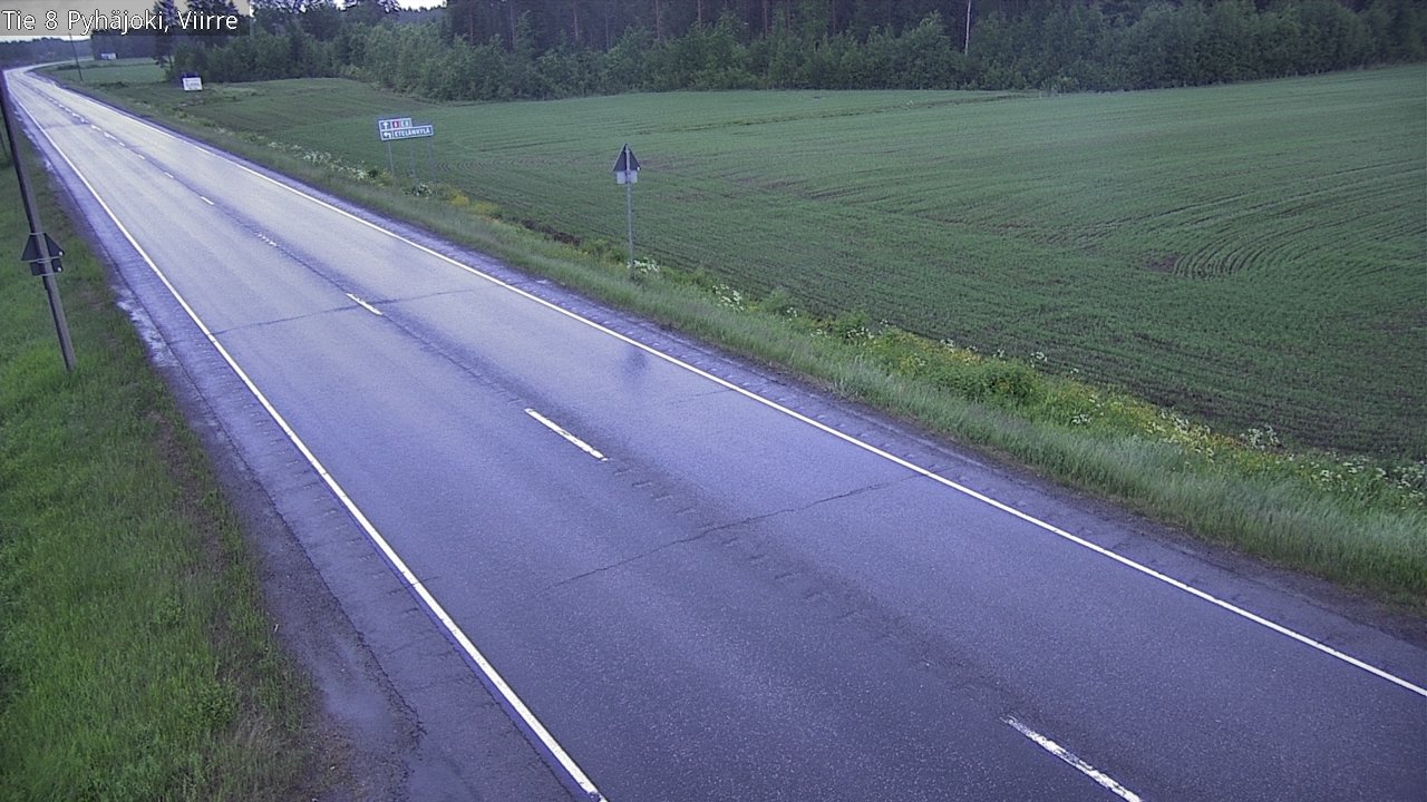 Kelikamerat Kuva Tie 8 Pyhäjoki, Viirre, Pyhäjoki, Pohjois-Pohjanmaa