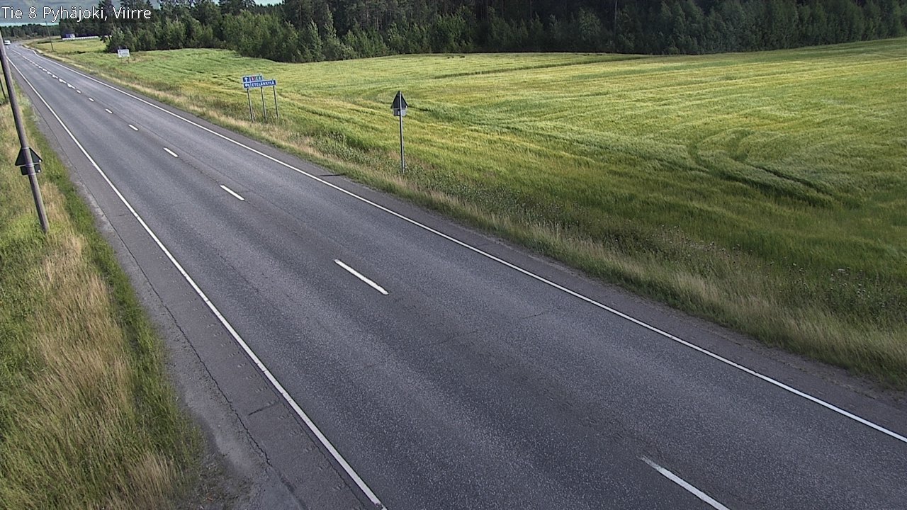 Kelikamerat Kuva Tie 8 Pyhäjoki, Viirre, Pyhäjoki, Pohjois-Pohjanmaa