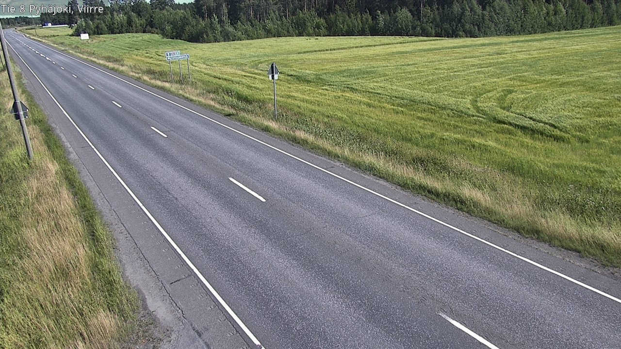 Kelikamerat Kuva Tie 8 Pyhäjoki, Viirre, Pyhäjoki, Pohjois-Pohjanmaa