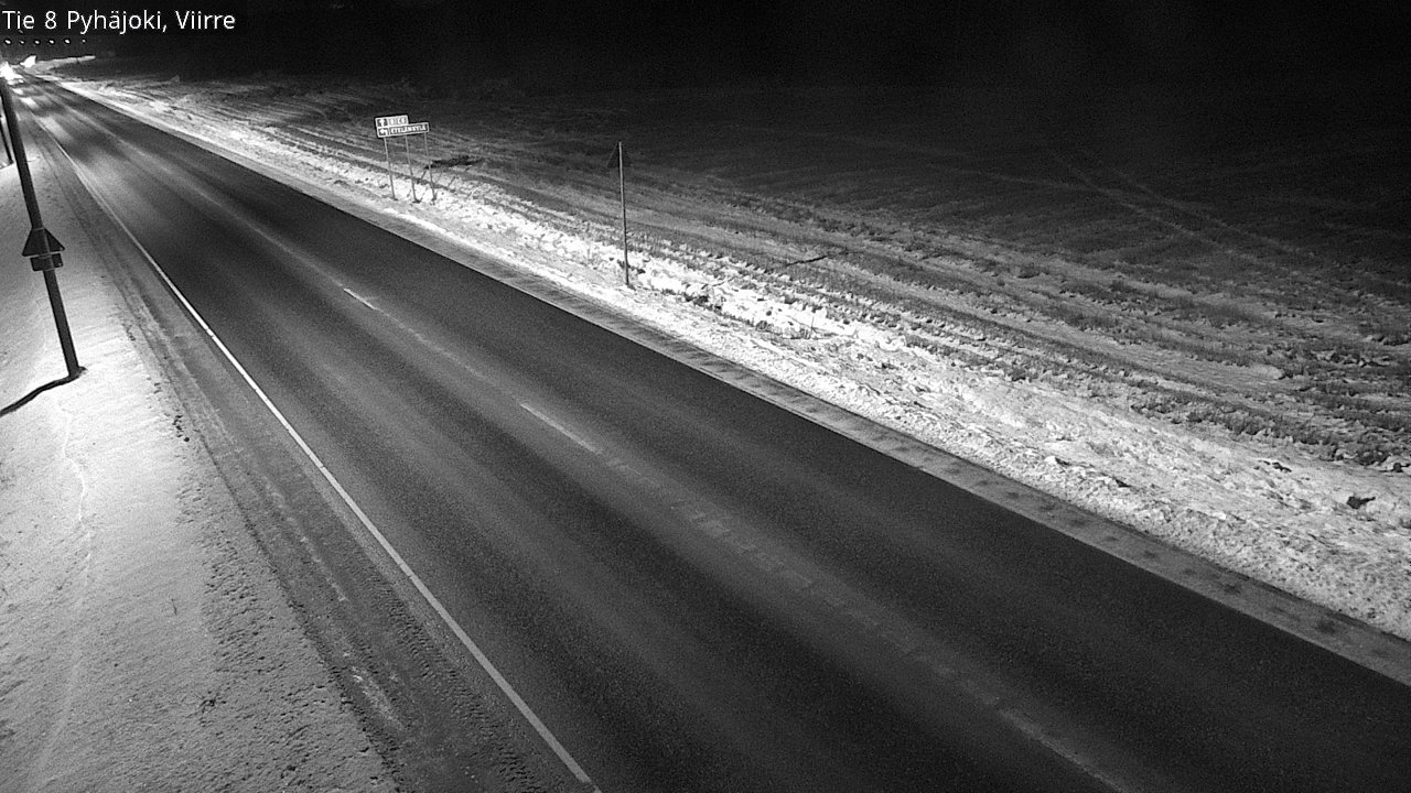 Weather Camera Image Väg 8 Pyhäjoki, Viirre, Pyhäjoki, Pohjois-Pohjanmaa