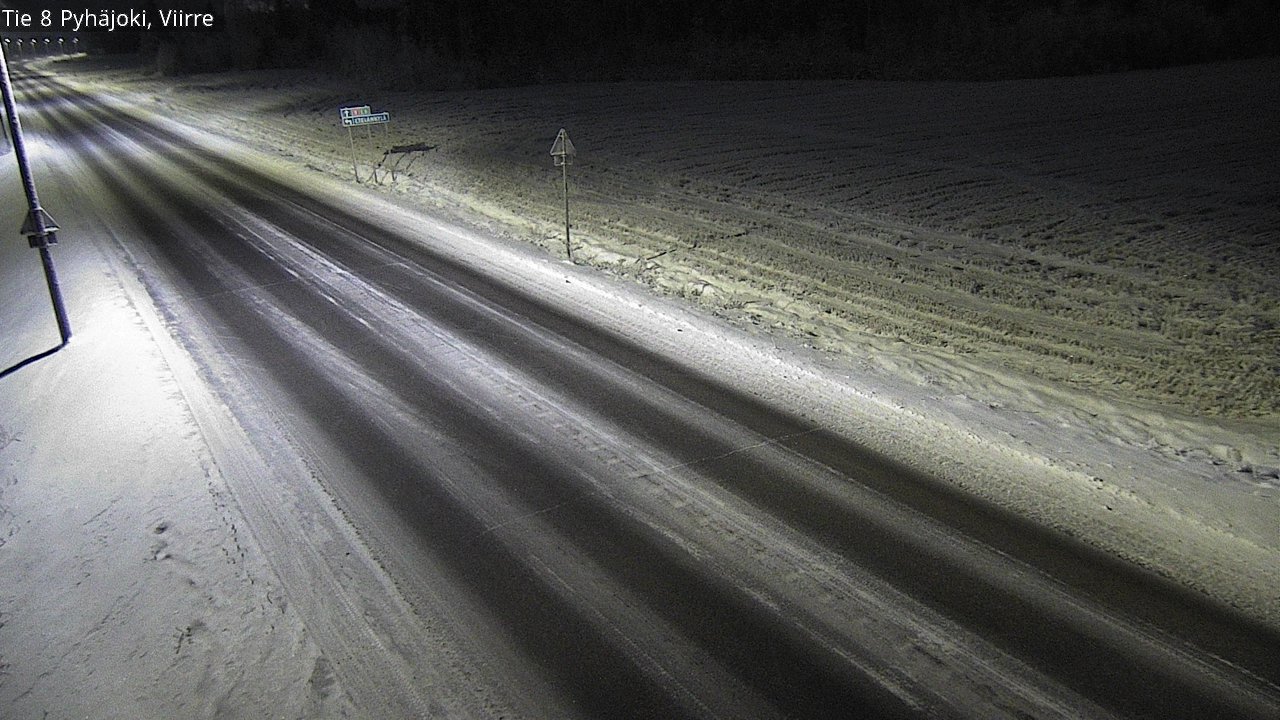 Weather Camera Image Road 8 Pyhäjoki, Viirre, Pyhäjoki, Pohjois-Pohjanmaa