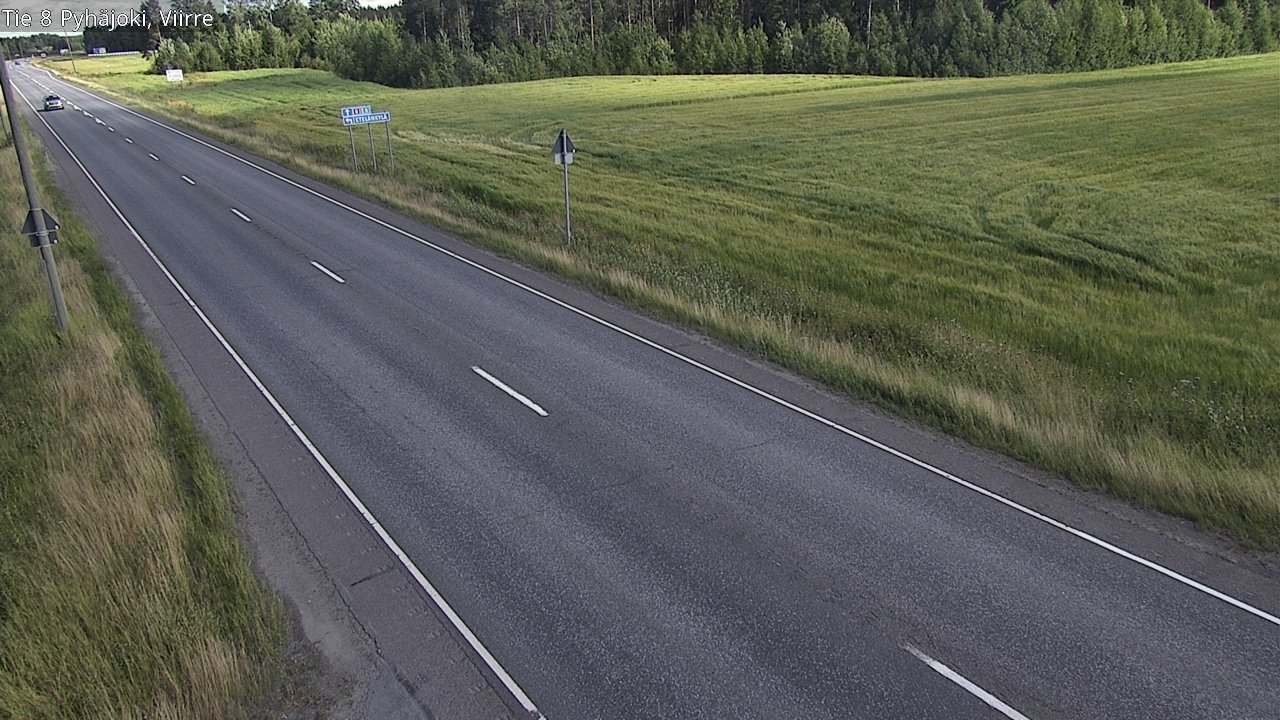 Kelikamerat Kuva Tie 8 Pyhäjoki, Viirre, Pyhäjoki, Pohjois-Pohjanmaa
