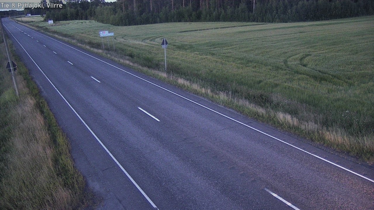 Kelikamerat Kuva Tie 8 Pyhäjoki, Viirre, Pyhäjoki, Pohjois-Pohjanmaa