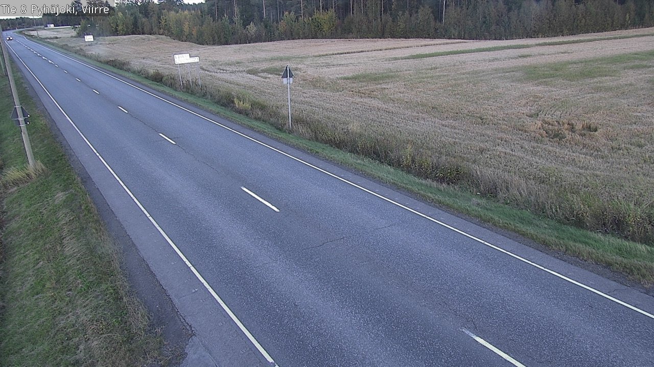 Kelikamerat Kuva Tie 8 Pyhäjoki, Viirre, Pyhäjoki, Pohjois-Pohjanmaa