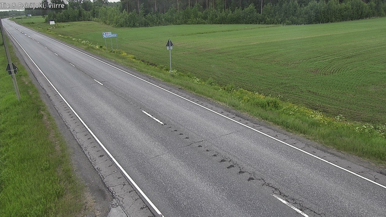 Kelikamerat Kuva Tie 8 Pyhäjoki, Viirre, Pyhäjoki, Pohjois-Pohjanmaa
