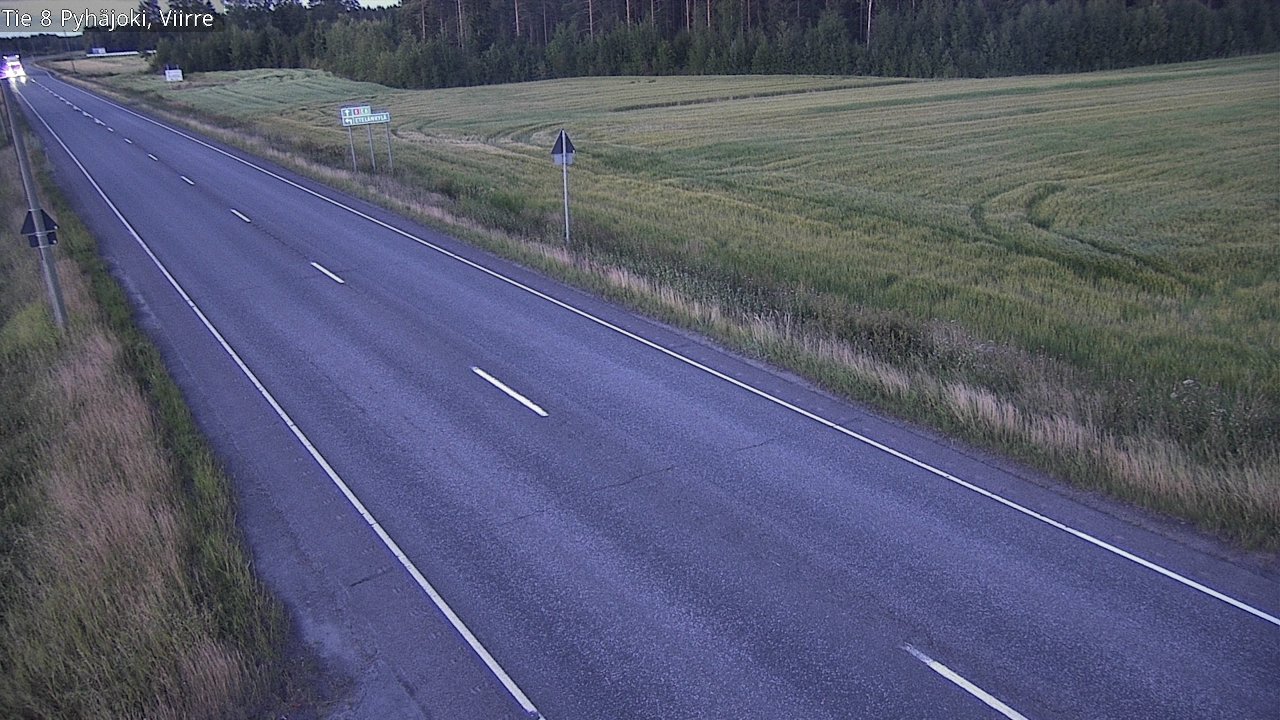 Kelikamerat Kuva Tie 8 Pyhäjoki, Viirre, Pyhäjoki, Pohjois-Pohjanmaa