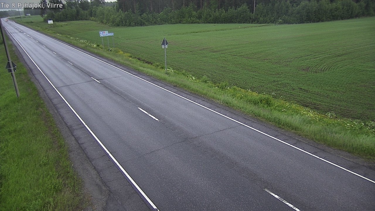 Kelikamerat Kuva Tie 8 Pyhäjoki, Viirre, Pyhäjoki, Pohjois-Pohjanmaa