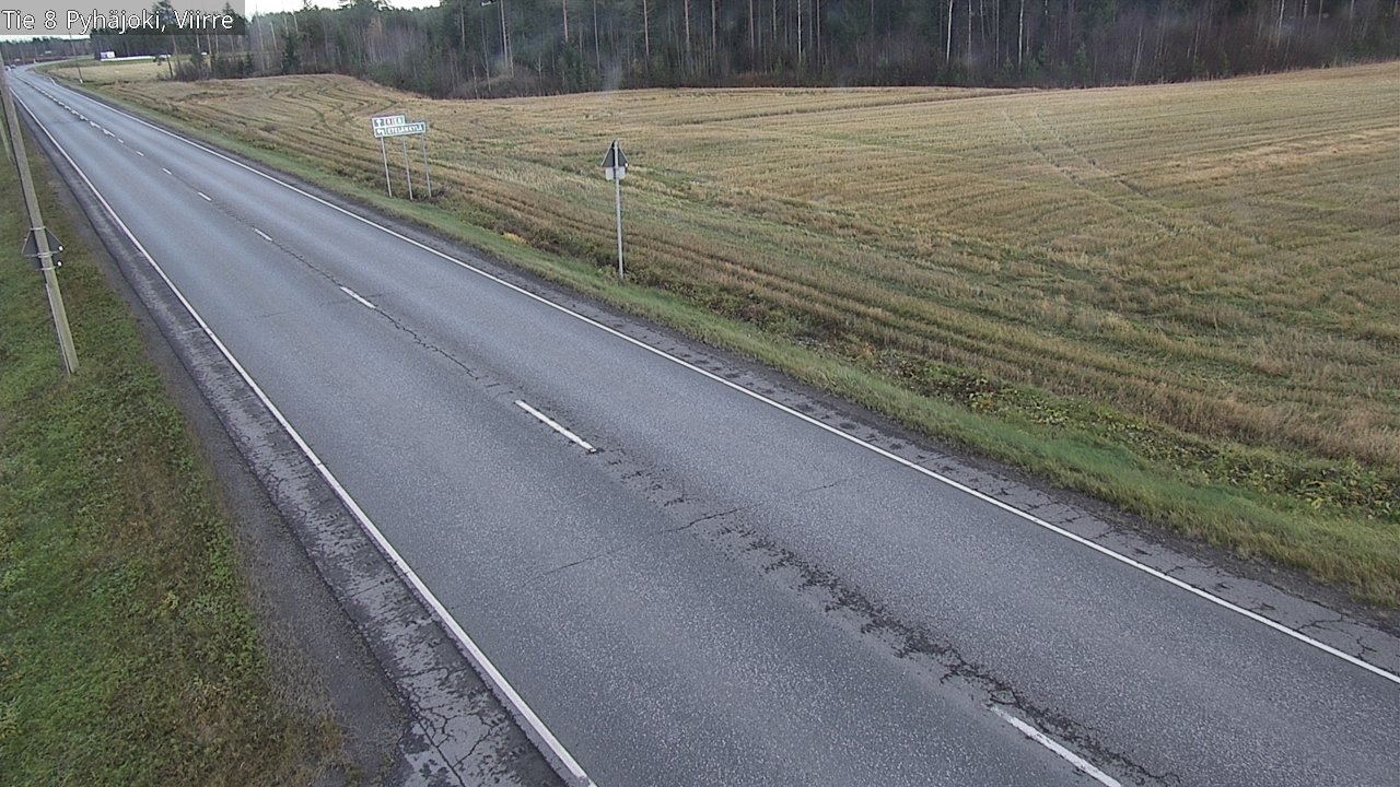 Kelikamerat Kuva Tie 8 Pyhäjoki, Viirre, Pyhäjoki, Pohjois-Pohjanmaa