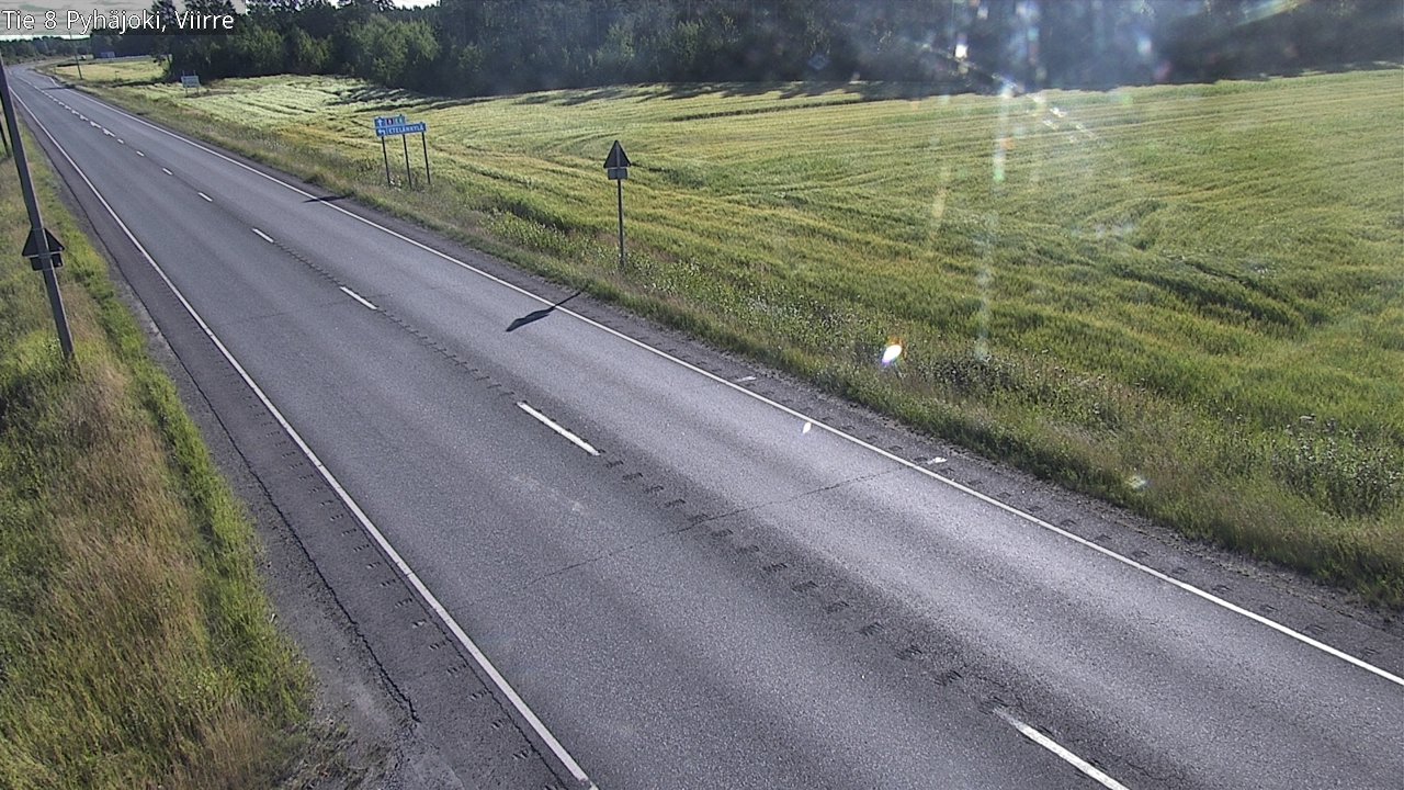 Kelikamerat Kuva Tie 8 Pyhäjoki, Viirre, Pyhäjoki, Pohjois-Pohjanmaa
