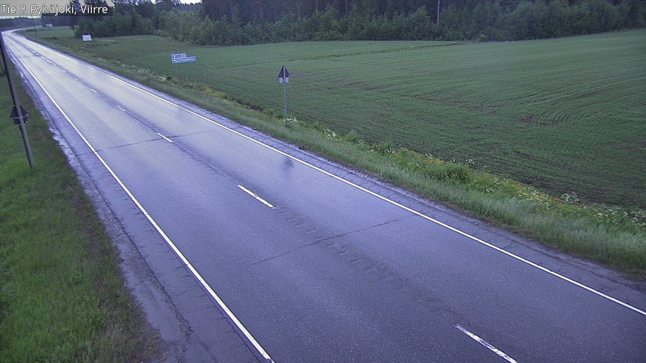 Kelikamerat Kuva Tie 8 Pyhäjoki, Viirre, Pyhäjoki, Pohjois-Pohjanmaa
