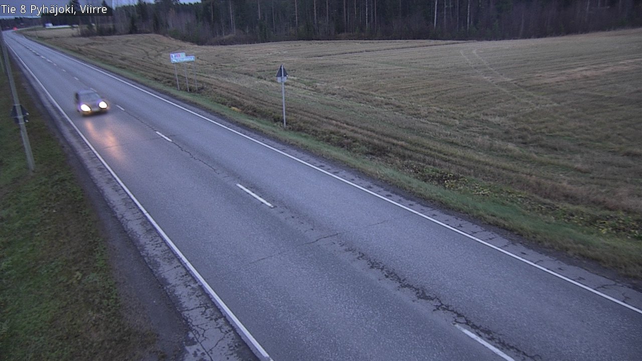 Kelikamerat Kuva Tie 8 Pyhäjoki, Viirre, Pyhäjoki, Pohjois-Pohjanmaa