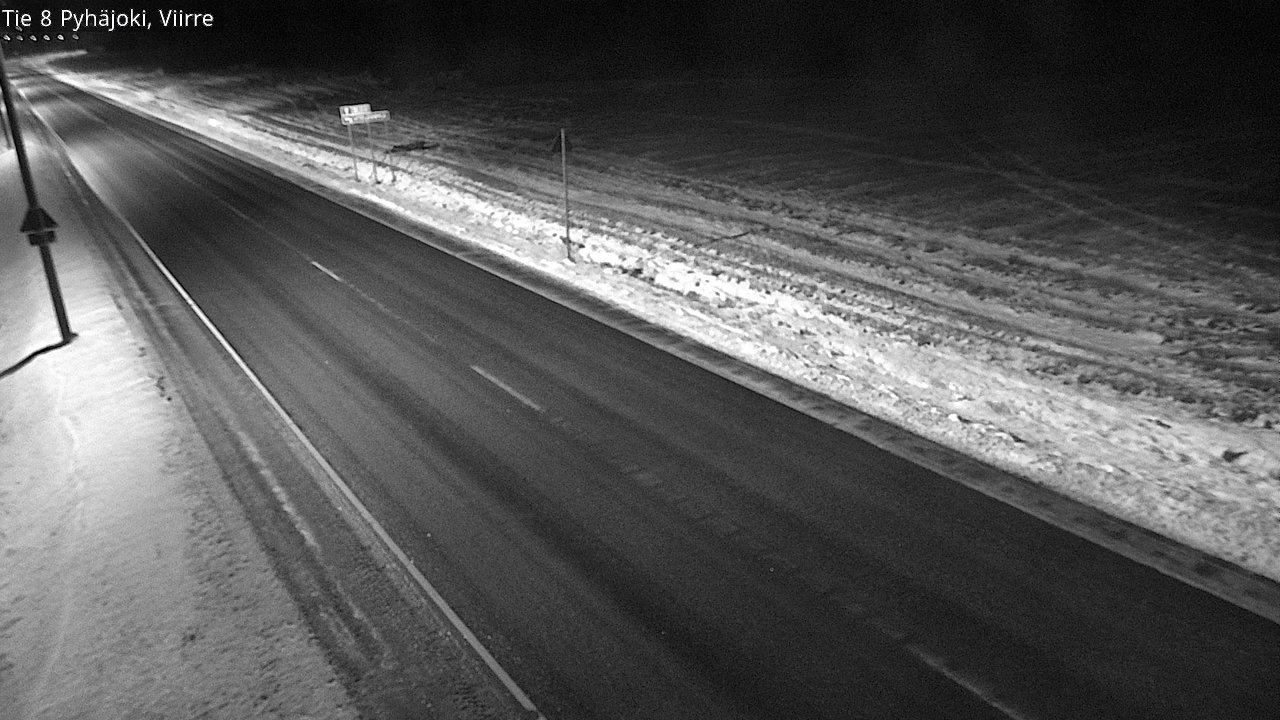 Weather Camera Image Väg 8 Pyhäjoki, Viirre, Pyhäjoki, Pohjois-Pohjanmaa