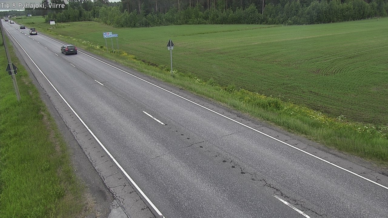 Kelikamerat Kuva Tie 8 Pyhäjoki, Viirre, Pyhäjoki, Pohjois-Pohjanmaa