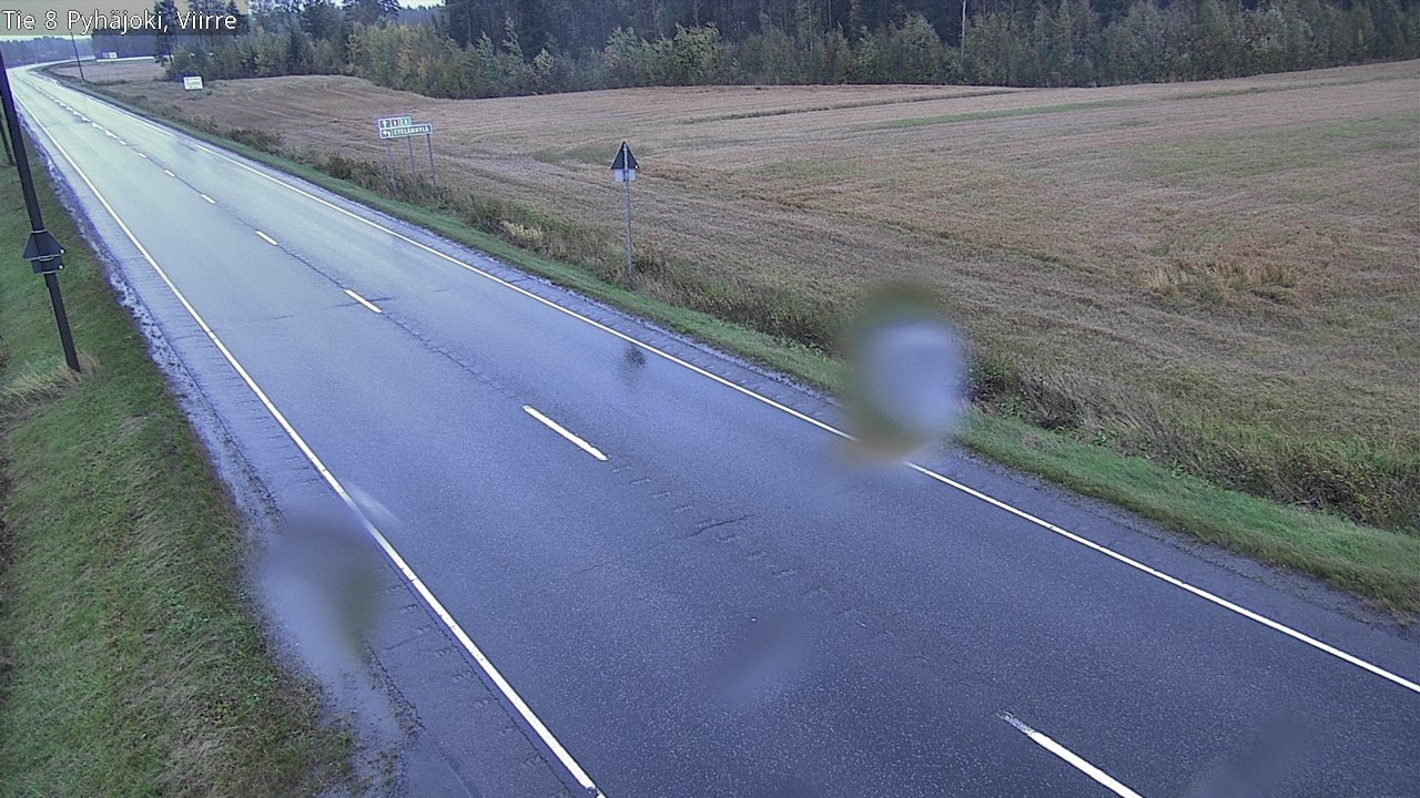 Weather Camera Image Road 8 Pyhäjoki, Viirre, Pyhäjoki, Pohjois-Pohjanmaa