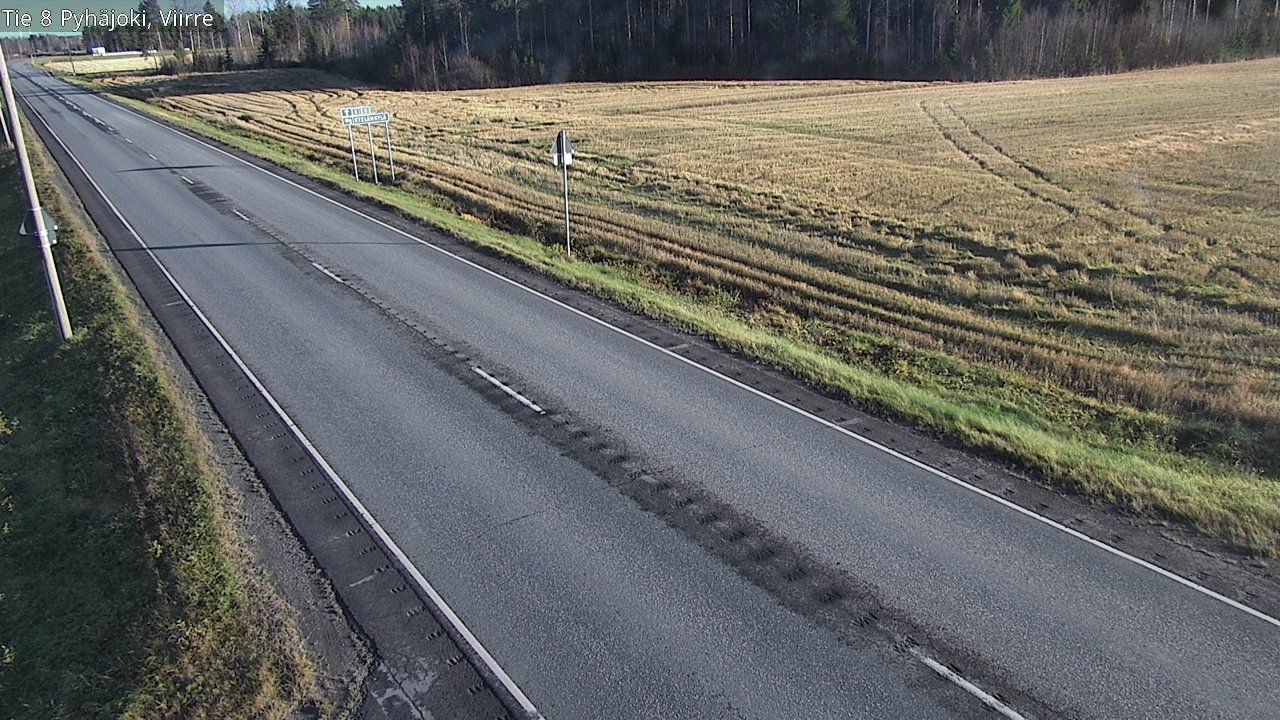Kelikamerat Kuva Tie 8 Pyhäjoki, Viirre, Pyhäjoki, Pohjois-Pohjanmaa