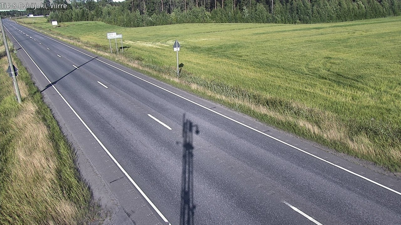 Kelikamerat Kuva Tie 8 Pyhäjoki, Viirre, Pyhäjoki, Pohjois-Pohjanmaa