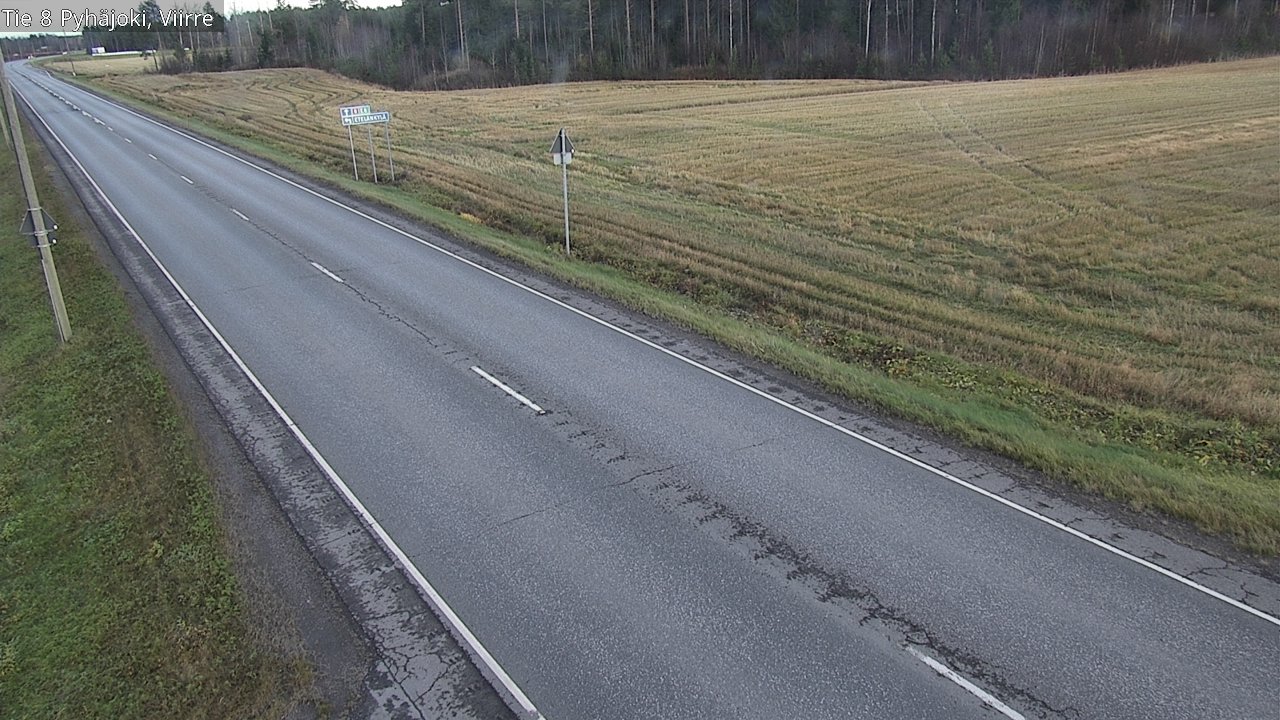 Kelikamerat Kuva Tie 8 Pyhäjoki, Viirre, Pyhäjoki, Pohjois-Pohjanmaa