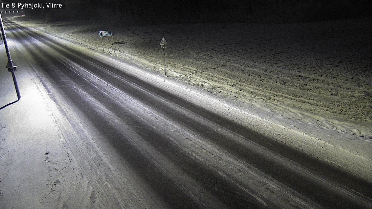 Weather Camera Image Road 8 Pyhäjoki, Viirre, Pyhäjoki, Pohjois-Pohjanmaa