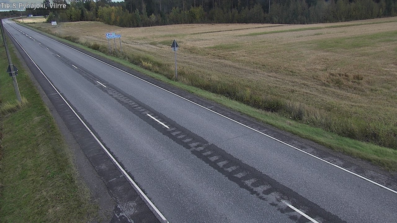 Kelikamerat Kuva Tie 8 Pyhäjoki, Viirre, Pyhäjoki, Pohjois-Pohjanmaa