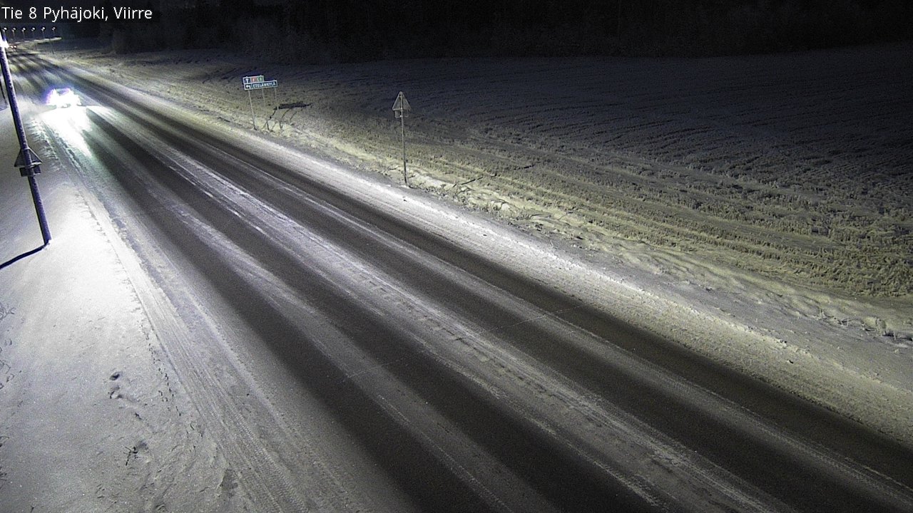 Weather Camera Image Road 8 Pyhäjoki, Viirre, Pyhäjoki, Pohjois-Pohjanmaa