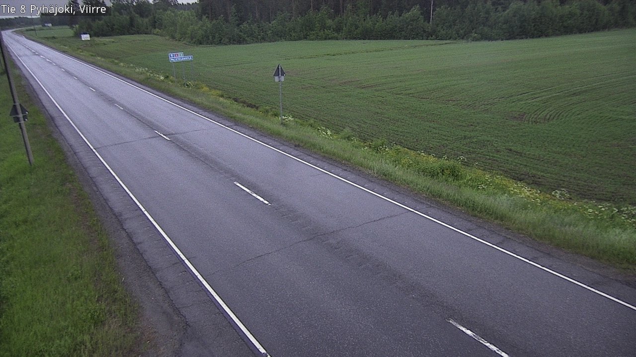 Kelikamerat Kuva Tie 8 Pyhäjoki, Viirre, Pyhäjoki, Pohjois-Pohjanmaa