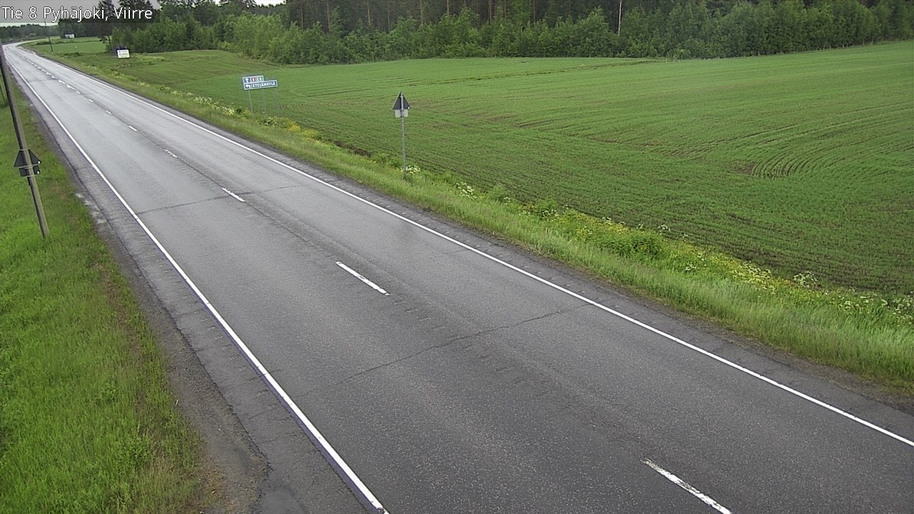 Kelikamerat Kuva Tie 8 Pyhäjoki, Viirre, Pyhäjoki, Pohjois-Pohjanmaa