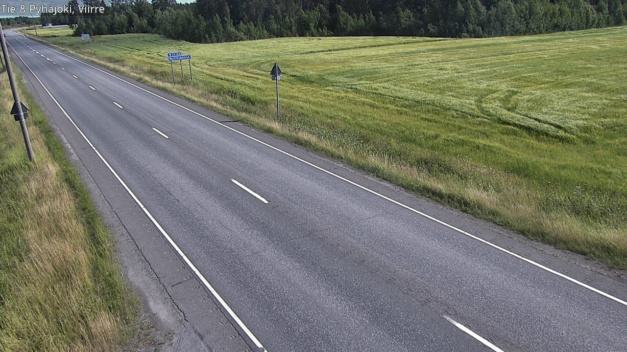 Kelikamerat Kuva Tie 8 Pyhäjoki, Viirre, Pyhäjoki, Pohjois-Pohjanmaa
