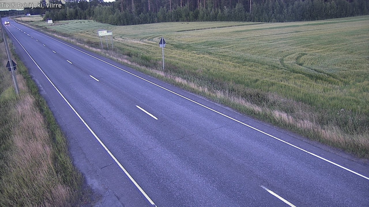 Kelikamerat Kuva Tie 8 Pyhäjoki, Viirre, Pyhäjoki, Pohjois-Pohjanmaa