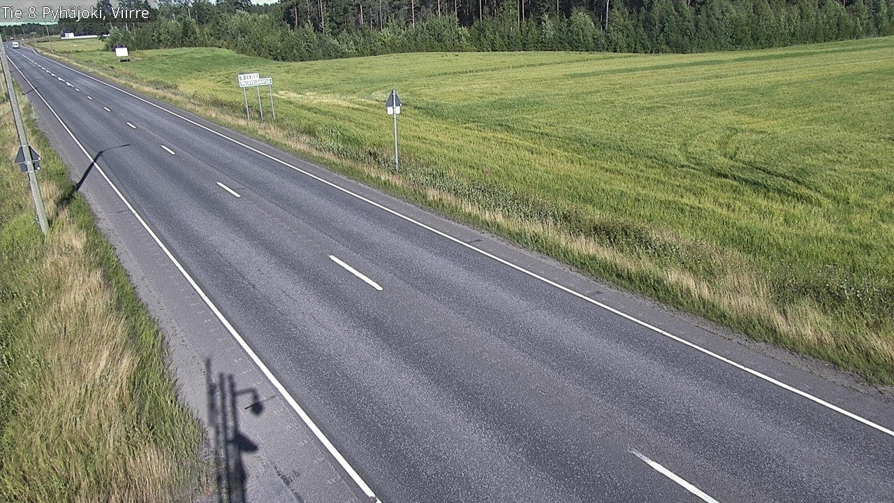 Kelikamerat Kuva Tie 8 Pyhäjoki, Viirre, Pyhäjoki, Pohjois-Pohjanmaa