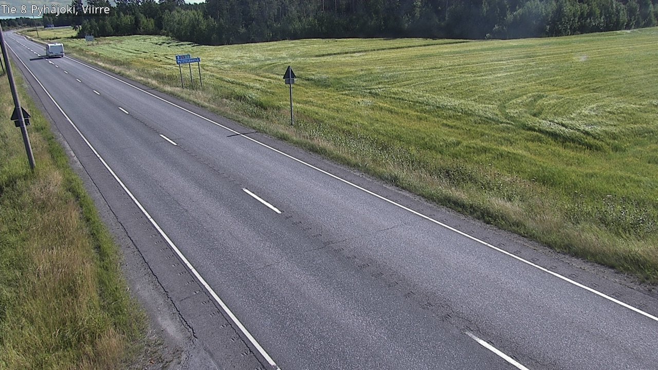 Kelikamerat Kuva Tie 8 Pyhäjoki, Viirre, Pyhäjoki, Pohjois-Pohjanmaa