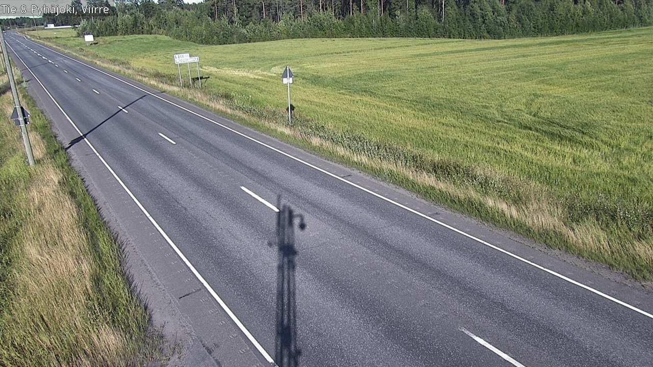 Kelikamerat Kuva Tie 8 Pyhäjoki, Viirre, Pyhäjoki, Pohjois-Pohjanmaa