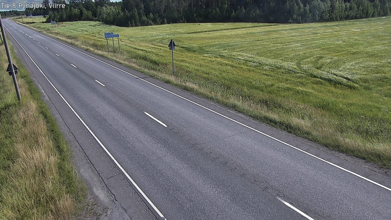 Kelikamerat Kuva Tie 8 Pyhäjoki, Viirre, Pyhäjoki, Pohjois-Pohjanmaa