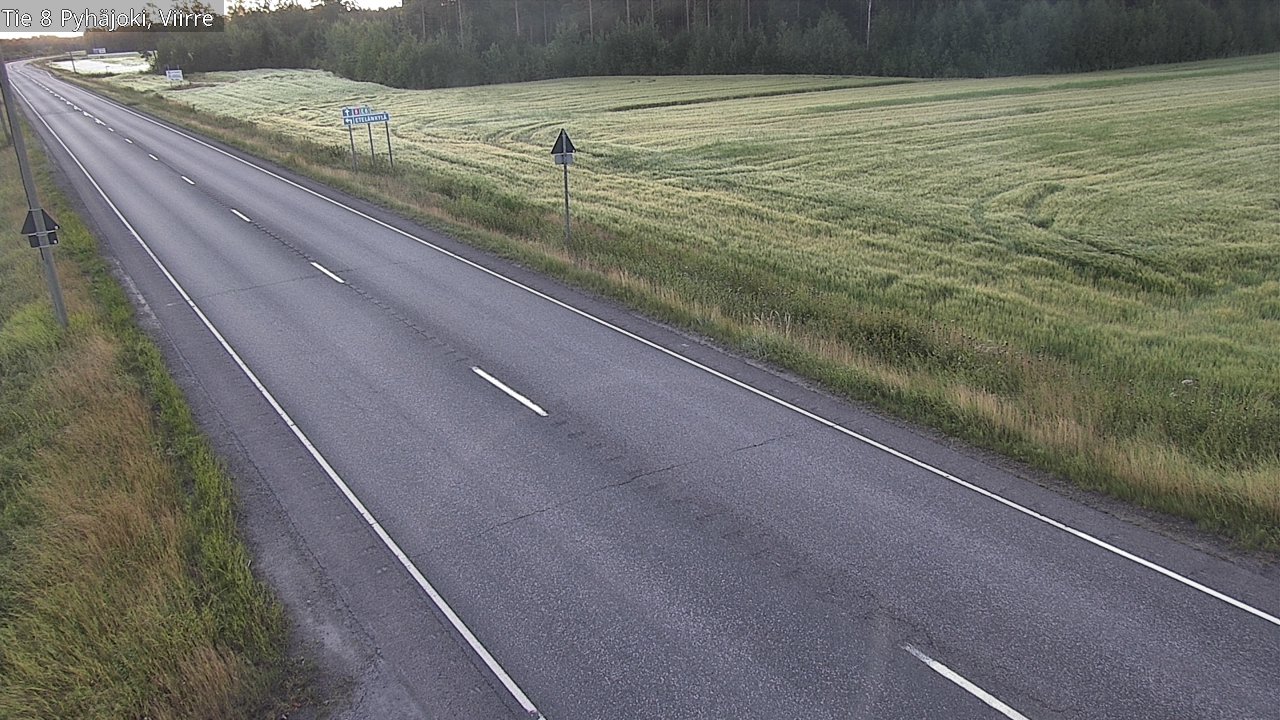 Kelikamerat Kuva Tie 8 Pyhäjoki, Viirre, Pyhäjoki, Pohjois-Pohjanmaa