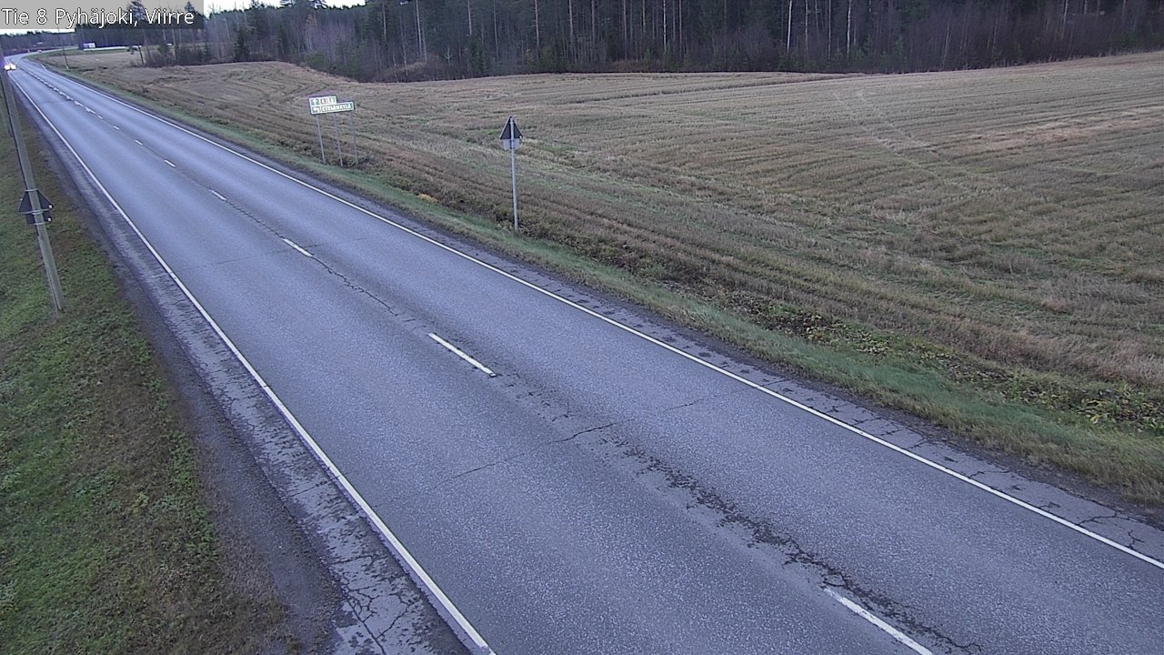 Kelikamerat Kuva Tie 8 Pyhäjoki, Viirre, Pyhäjoki, Pohjois-Pohjanmaa