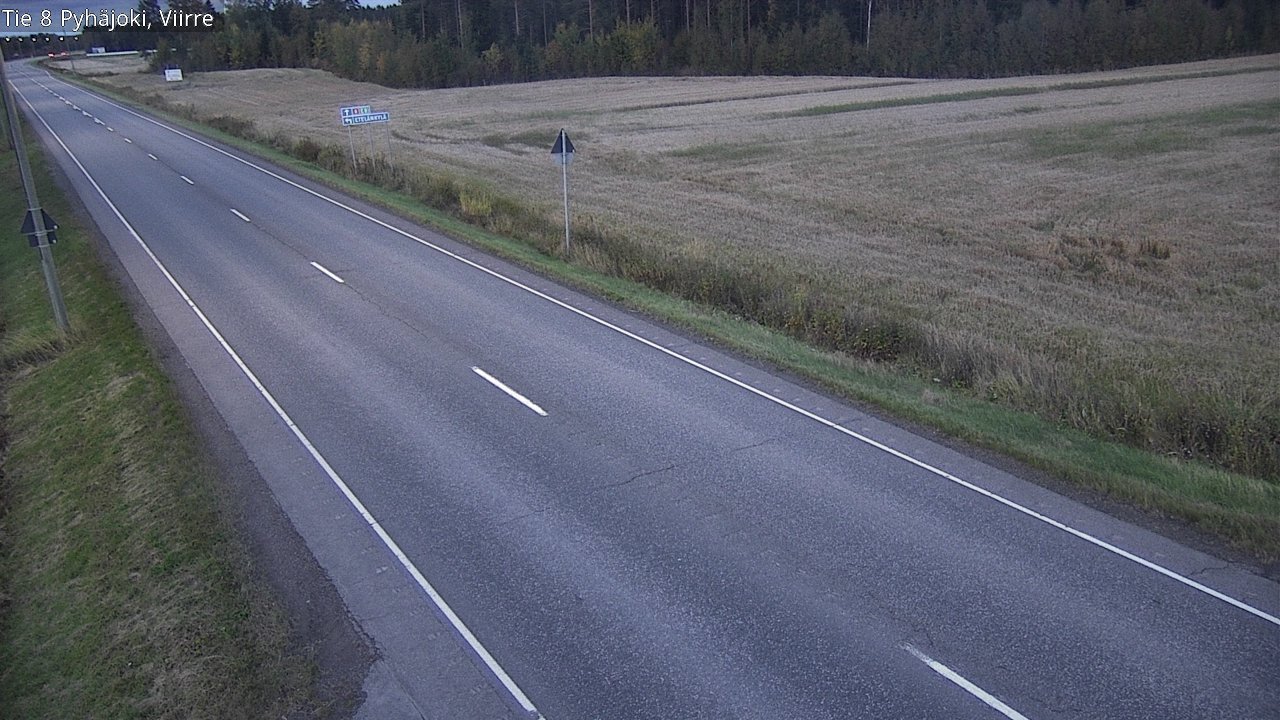 Kelikamerat Kuva Tie 8 Pyhäjoki, Viirre, Pyhäjoki, Pohjois-Pohjanmaa