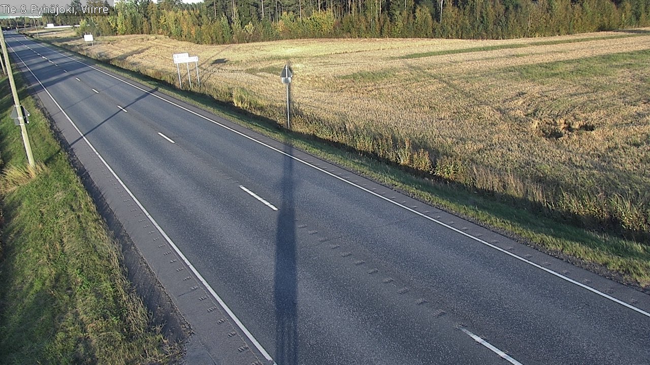 Kelikamerat Kuva Tie 8 Pyhäjoki, Viirre, Pyhäjoki, Pohjois-Pohjanmaa