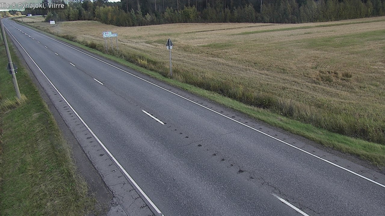 Kelikamerat Kuva Tie 8 Pyhäjoki, Viirre, Pyhäjoki, Pohjois-Pohjanmaa