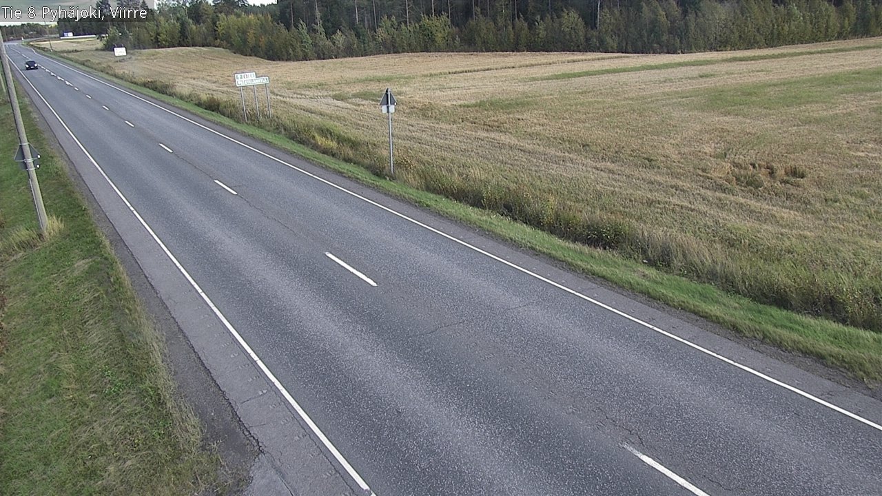 Kelikamerat Kuva Tie 8 Pyhäjoki, Viirre, Pyhäjoki, Pohjois-Pohjanmaa