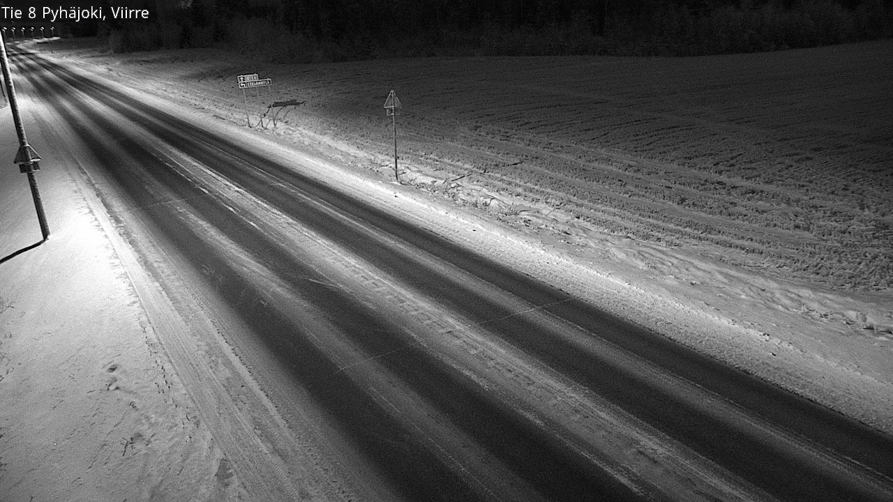 Weather Camera Image Väg 8 Pyhäjoki, Viirre, Pyhäjoki, Pohjois-Pohjanmaa