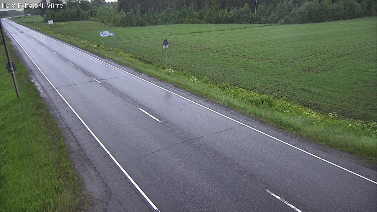 Kelikamerat Kuva Tie 8 Pyhäjoki, Viirre, Pyhäjoki, Pohjois-Pohjanmaa