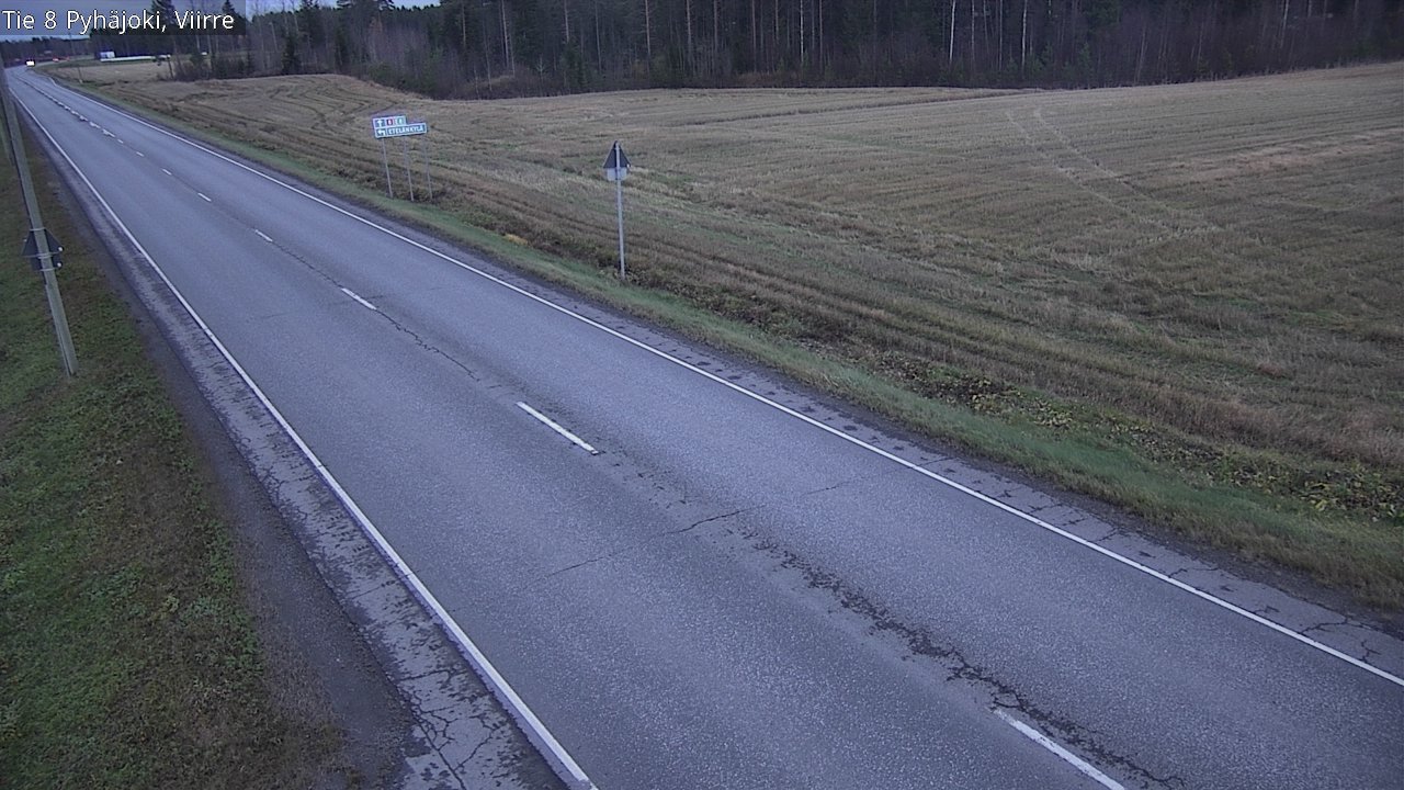 Kelikamerat Kuva Tie 8 Pyhäjoki, Viirre, Pyhäjoki, Pohjois-Pohjanmaa