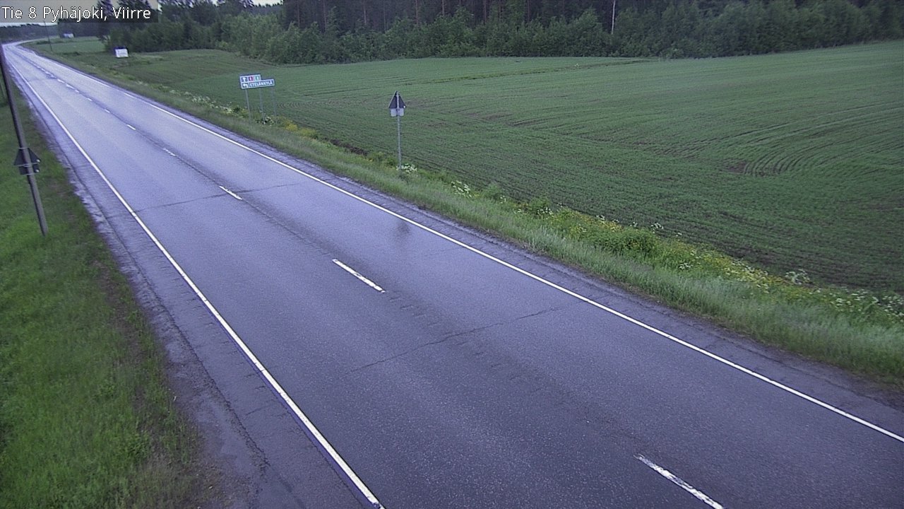 Kelikamerat Kuva Tie 8 Pyhäjoki, Viirre, Pyhäjoki, Pohjois-Pohjanmaa
