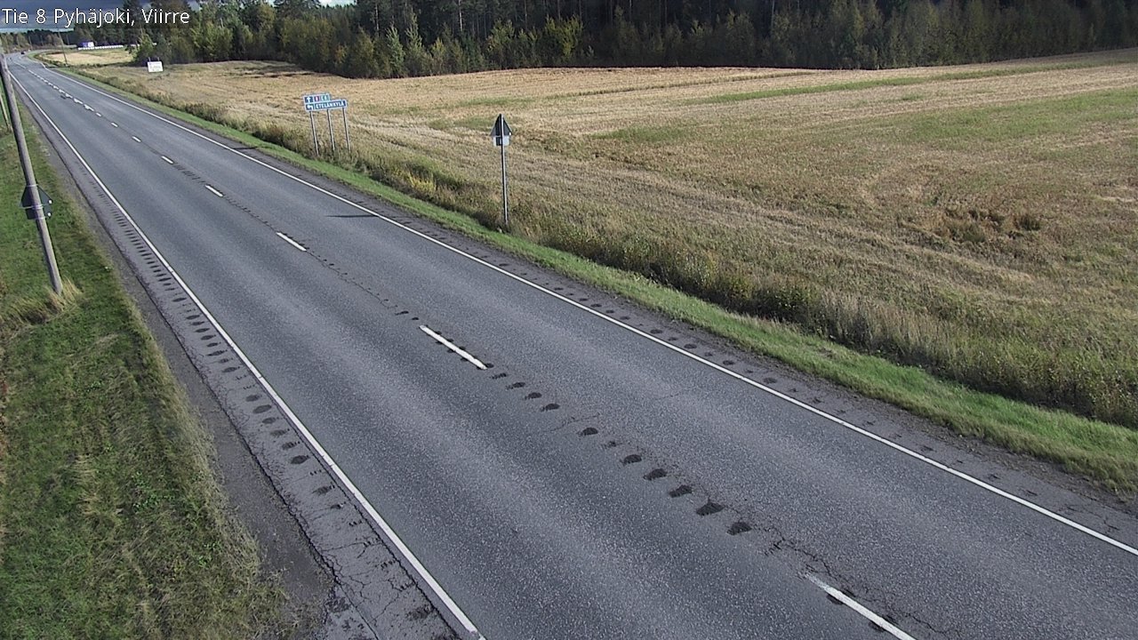 Kelikamerat Kuva Tie 8 Pyhäjoki, Viirre, Pyhäjoki, Pohjois-Pohjanmaa
